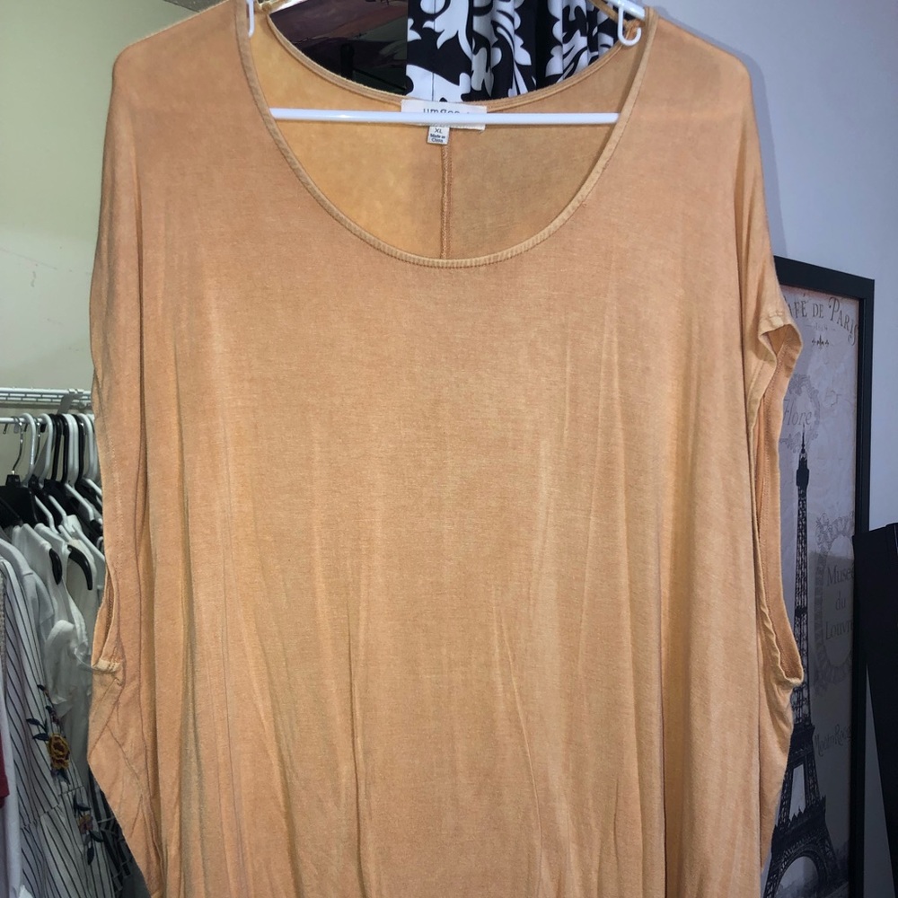 Umgee Plus Mustard Tunic, Size XL
